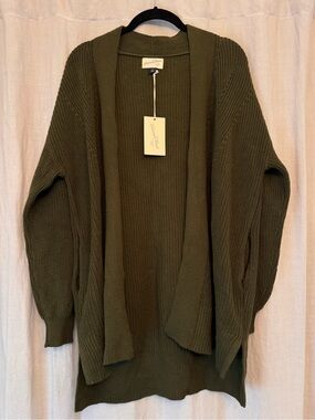 NWT Universal Thread Olive Green Knit Cardigan Sweater S